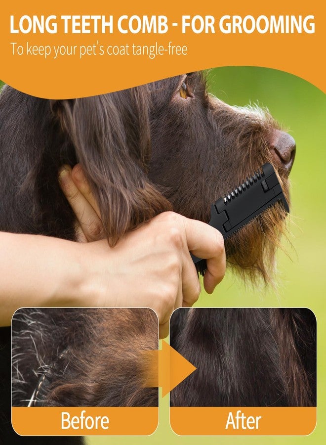 sodknow 2-in-1 Pet Grooming Comb for Dogs and Cats - 2 Combs with 20 Extra Blades for Trimming and Grooming - Image 3